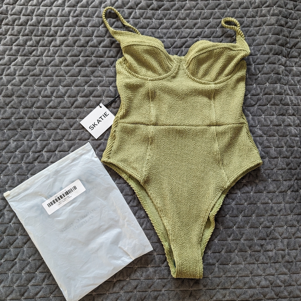 Skatie Rachel Matcha Large One Piece Swimsuit